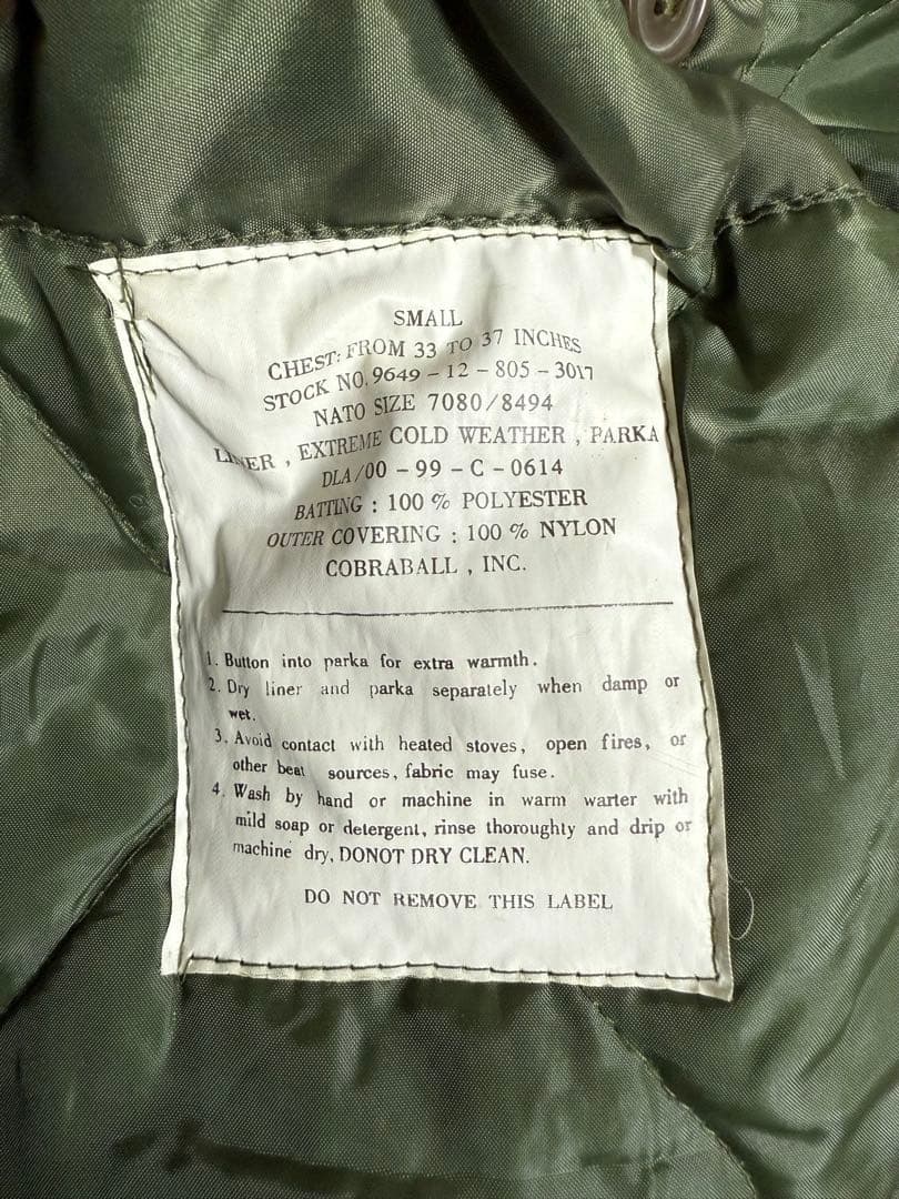 美品！M51 COBRABALL社オリーブグリーン モッズコートSMALL