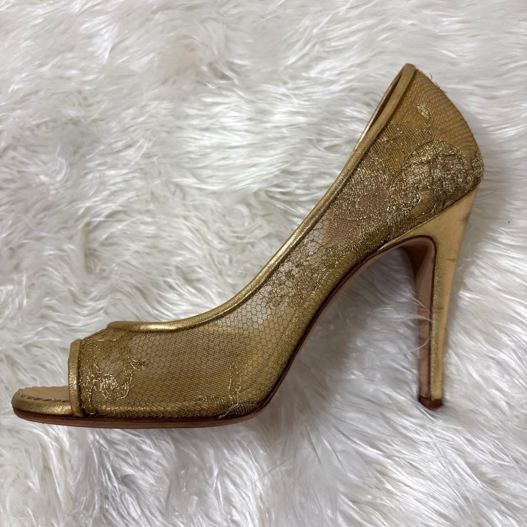 MANOLO BLAHNIK 良品✨マノロブラニク オープントゥサンダル