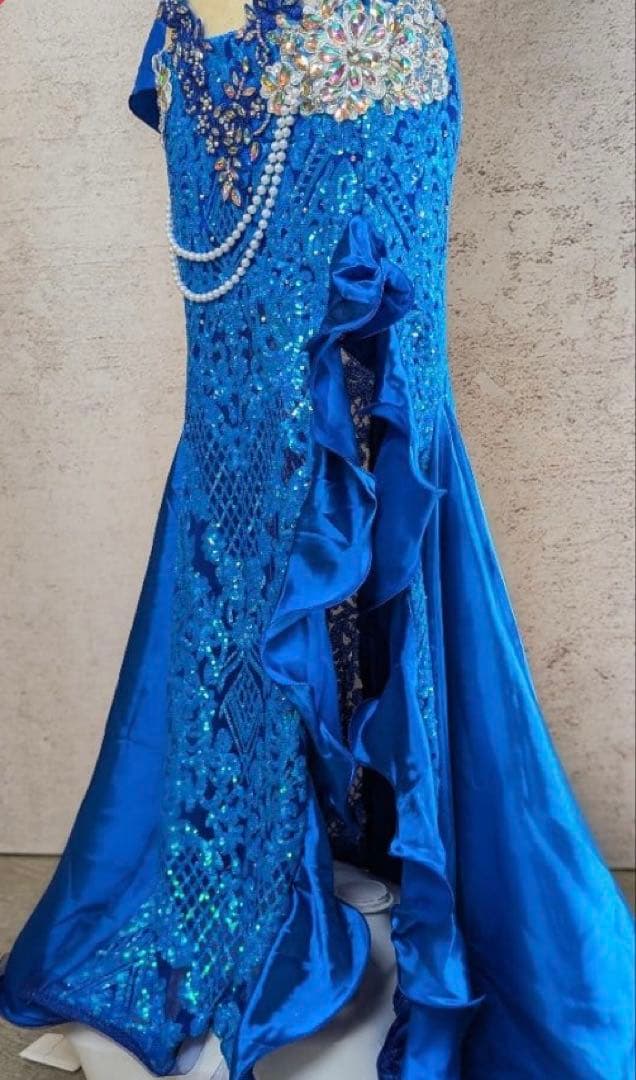 ベリーダンス 衣装 ブルー オリエンタル