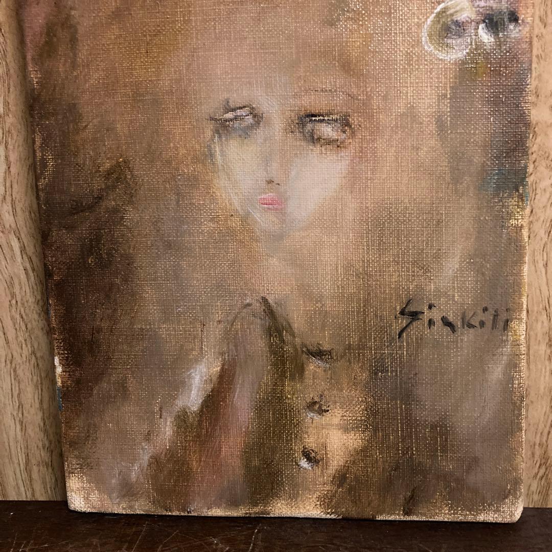 織田広喜　油彩　「少女」