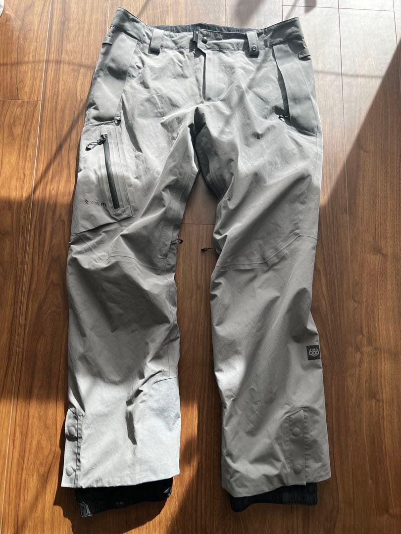 686 GORE-TEX スノーボードパンツ XL グレー 防水防寒 BOA対応
