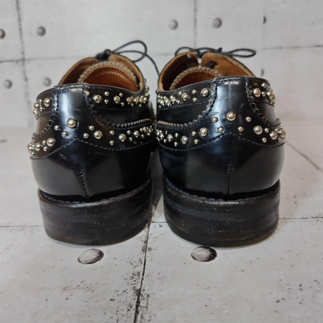 チャーチ BURWOOD スタッズ 37 黒 ウィングチップ バーウッド