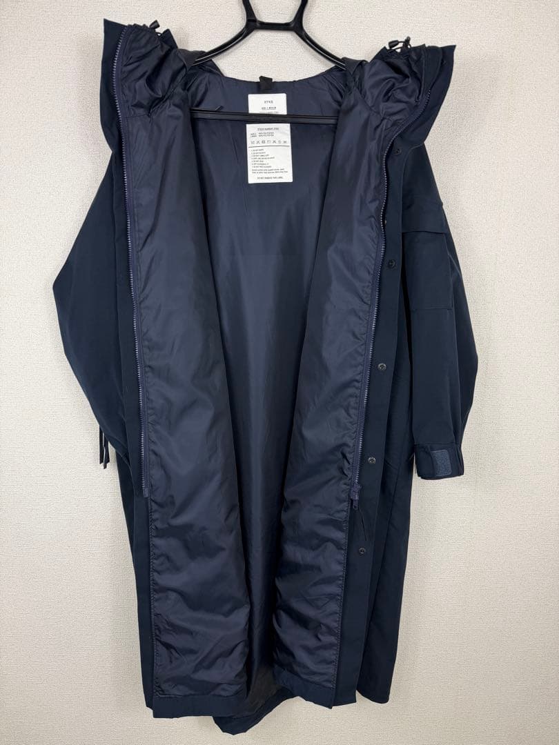 ジャケット・アウター HYKE BIOTOP TASLAN TWILL SHELL COAT EX