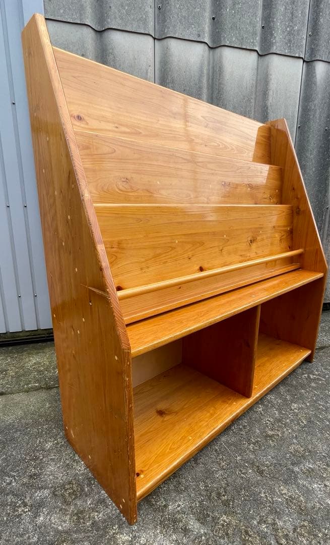 稀少/無垢材/大型/絵本棚/本棚/収納棚/幼稚園/学校/店舗什器