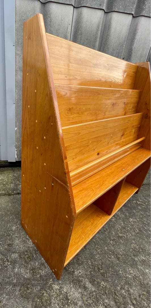 稀少/無垢材/大型/絵本棚/本棚/収納棚/幼稚園/学校/店舗什器