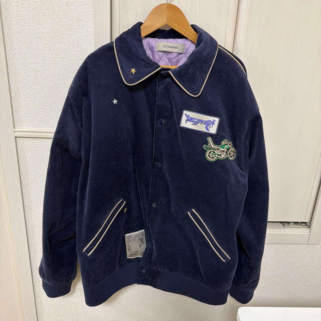 ずとまよ　コーデュロイワッペンジャケット