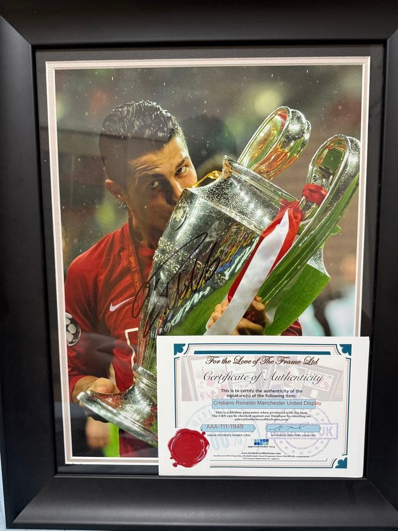 クリスティアーノ・ロナウド サイン入りフォト