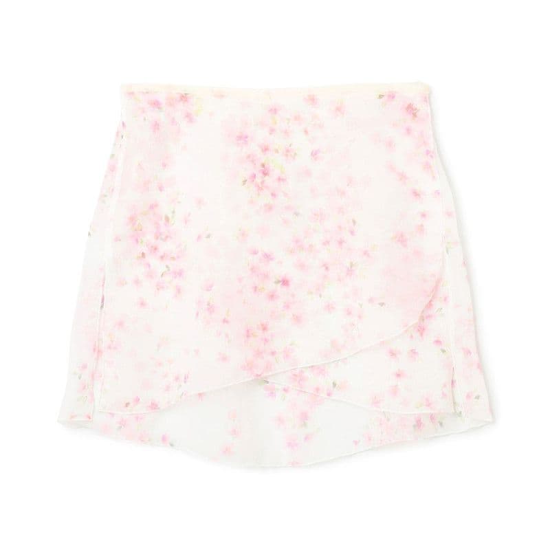 チャコット　永久メイ　コラボ　巻きスカート　桜柄