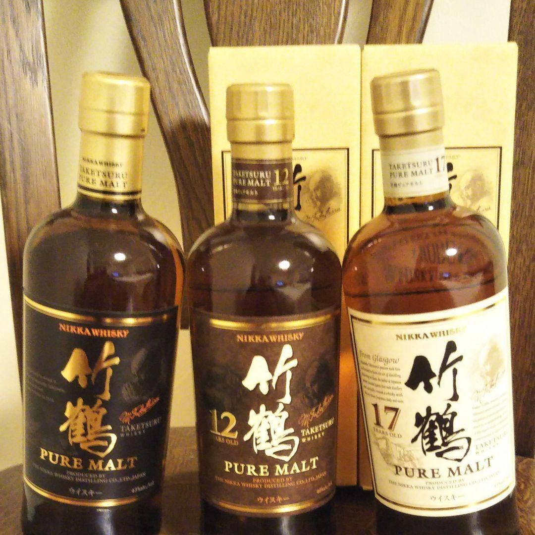 終売品　竹鶴17年　竹鶴12年　旧ボトル竹鶴　合計3本