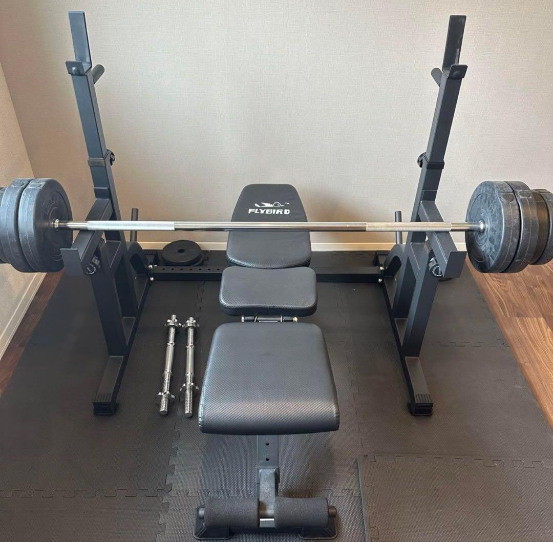 【引取り限定】ベンチプレス トレーニングベンチセット