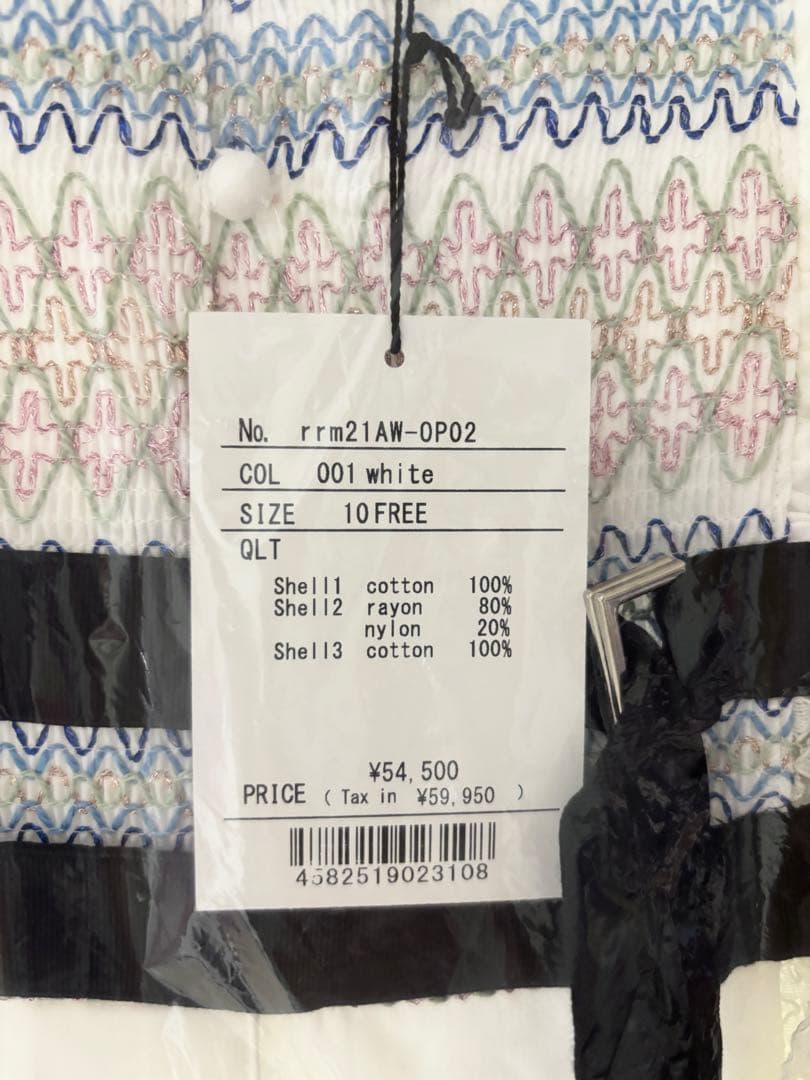 【週末限定　55000→44000】rurumu:うさぎ刺繍ワンピース新品未開封