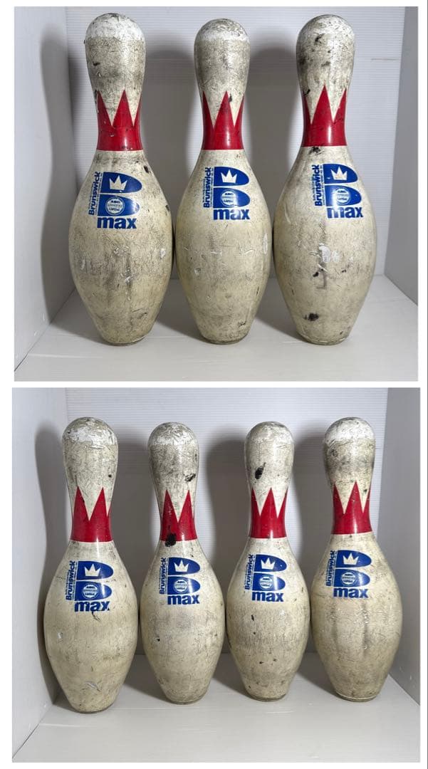 ボーリングピン ビンテージ雑貨 BrunsWick社製 USA 7点セット