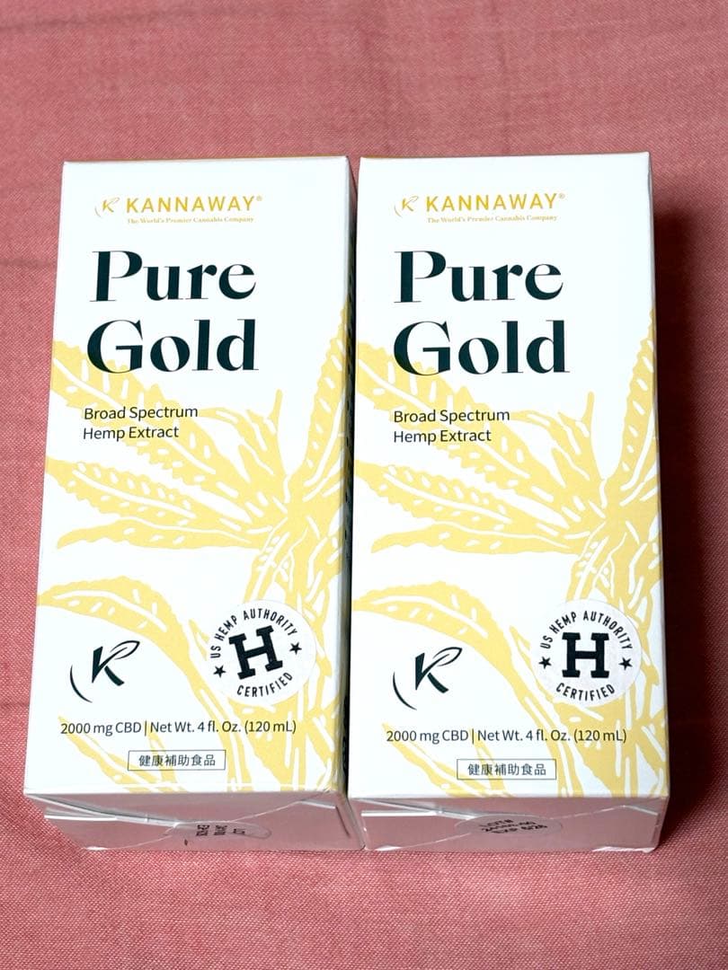 ⭐️kannaway⭐️ピュアゴールド2000mg 2本セット7月購入分