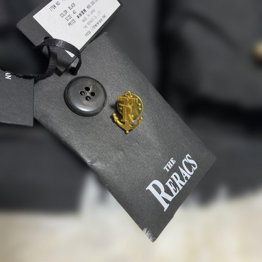 ザリラクスthe reracsワイヤー入りフードジャケット　ブラックサイズ40