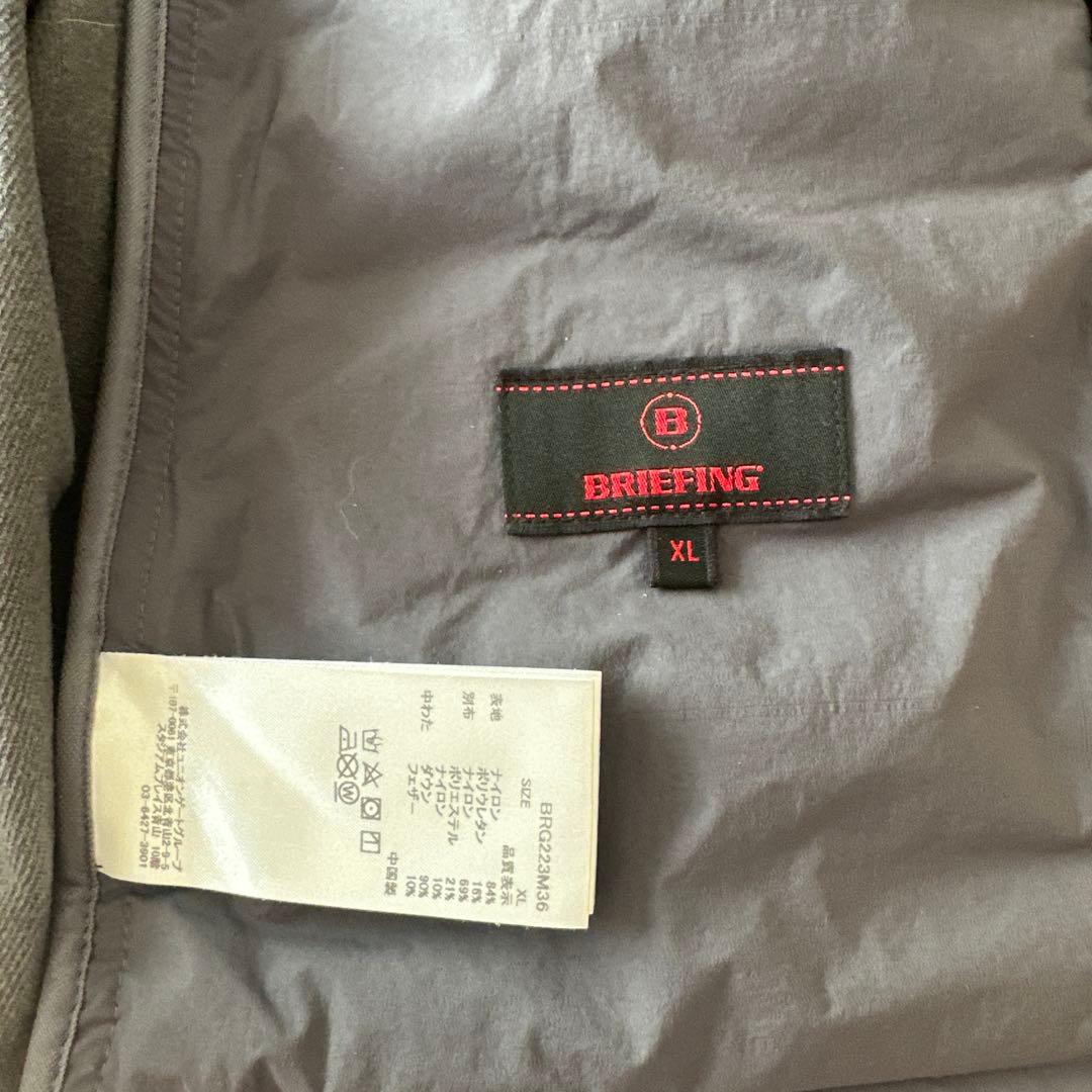 BRIEFING フード付きジャケット XL グレー