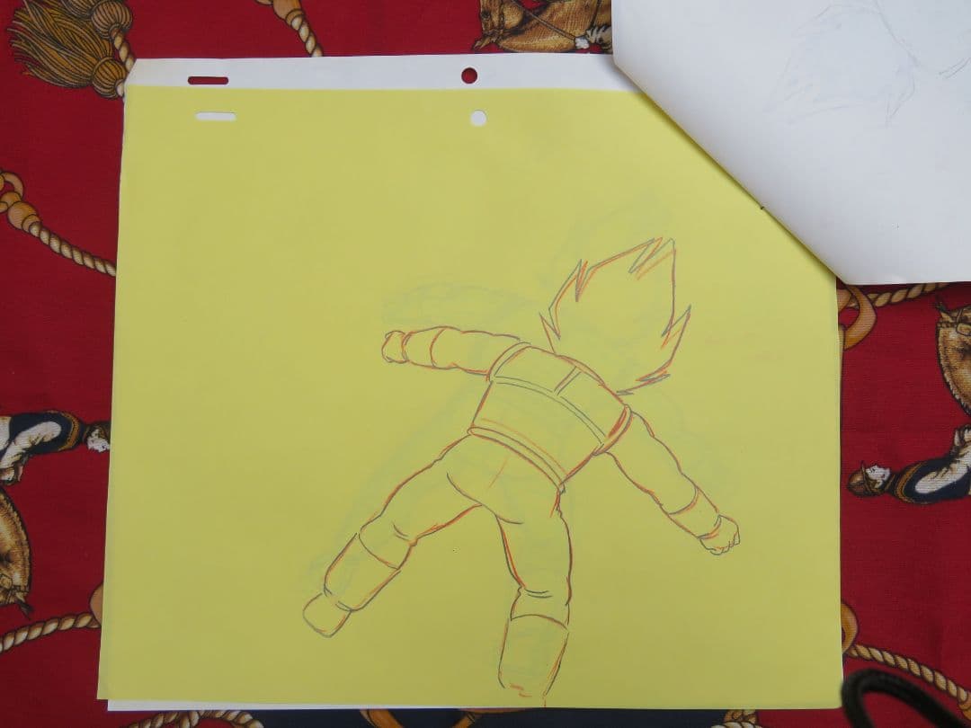 j*い様 ドラゴンボール セル画 原画 ベジータカエル 当時物