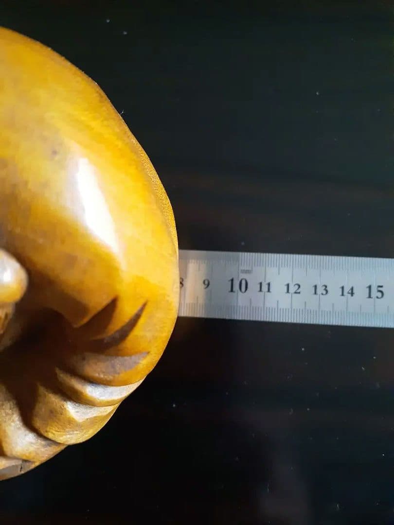 希少　高村光雲作　木彫り白檀　寿老人