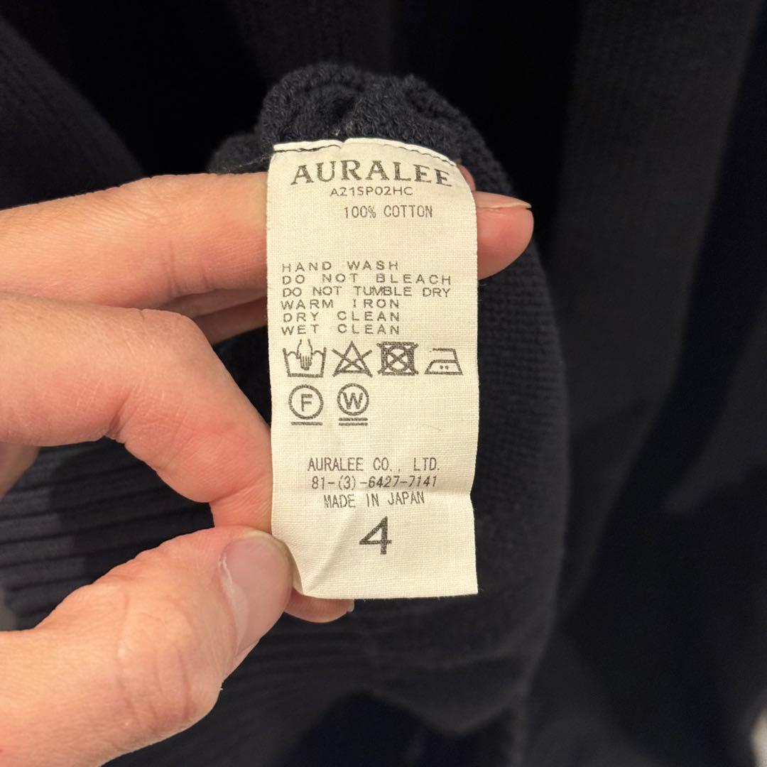 AURALEE High Twist Cotton Knit Big サイズ4