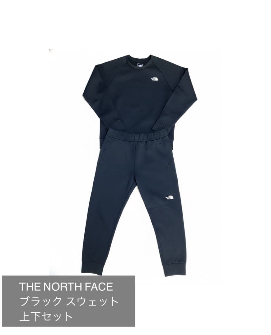 THE NORTH FACE ブラック スウェット上下セット