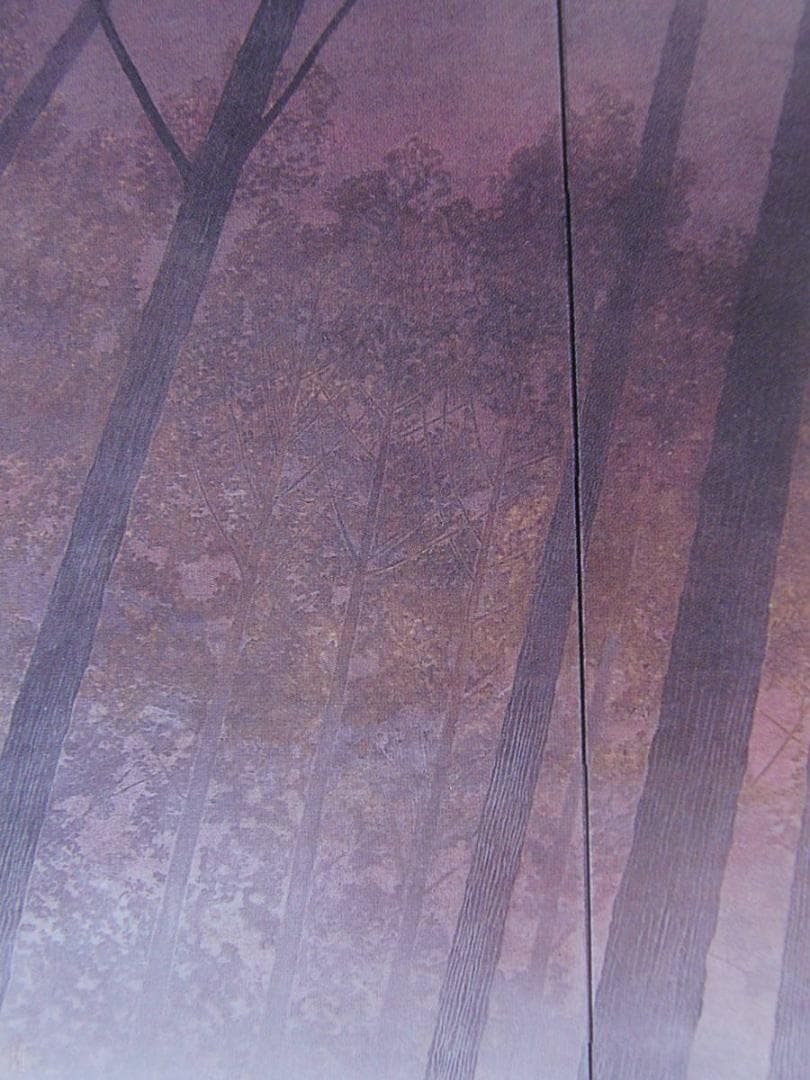 手塚雄二、【夕霧】、希少な額装用画集より、新品額装付