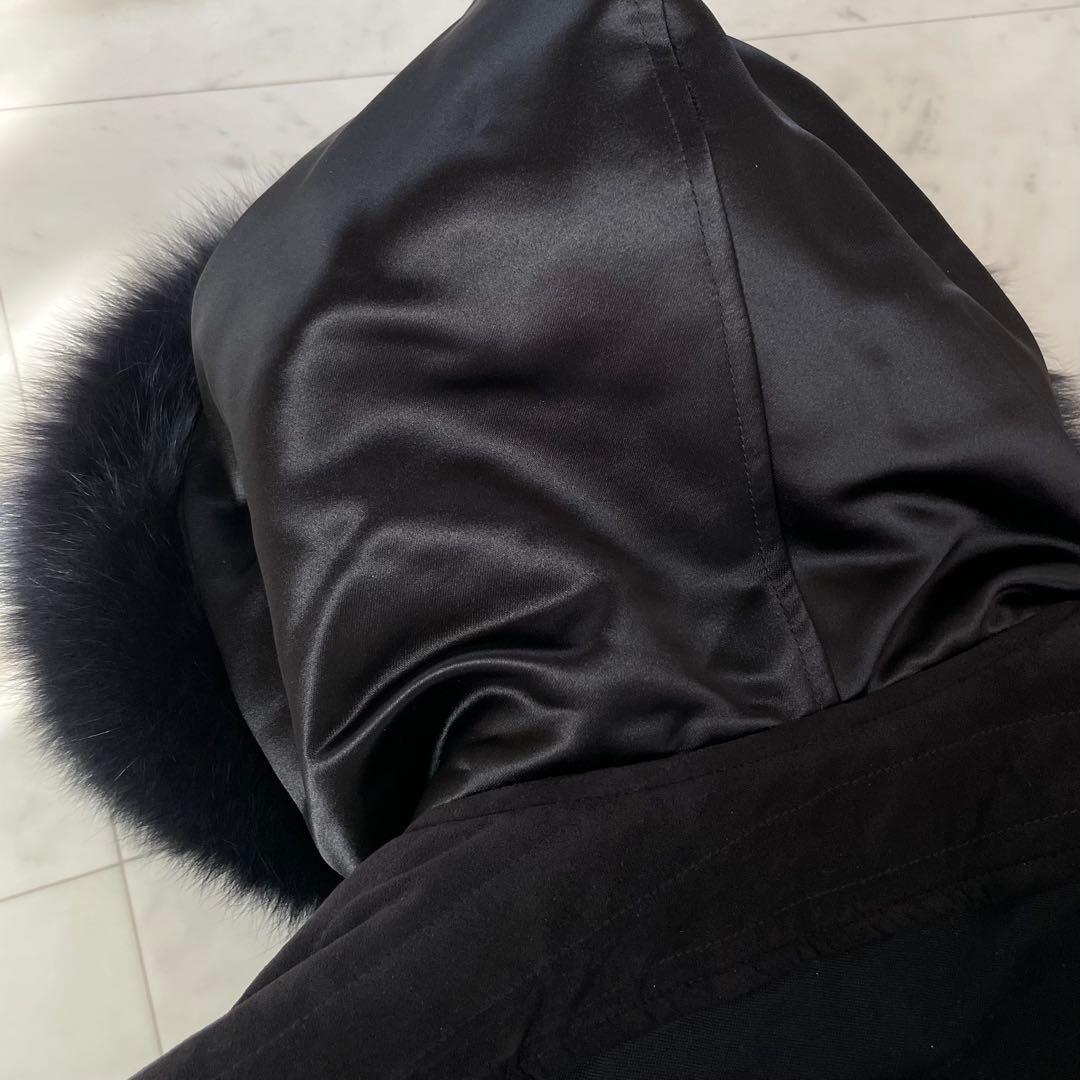美品✨ツモリチサト アマモールモッズコート フォックスファー ライナー ブラック