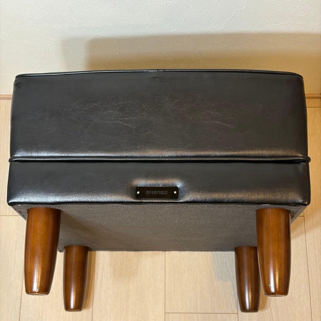 KARIMOKU60 カリモク　オットマン ブラック