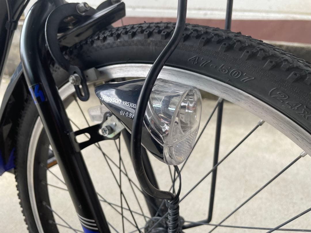 【直接引渡希望】キッズ　自転車　24インチ　6速ギア　オートライト