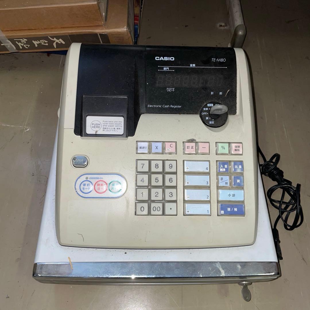 電子レジスター　TE-M80　カシオCASIO　 業務用　事務　店舗用品　4部門