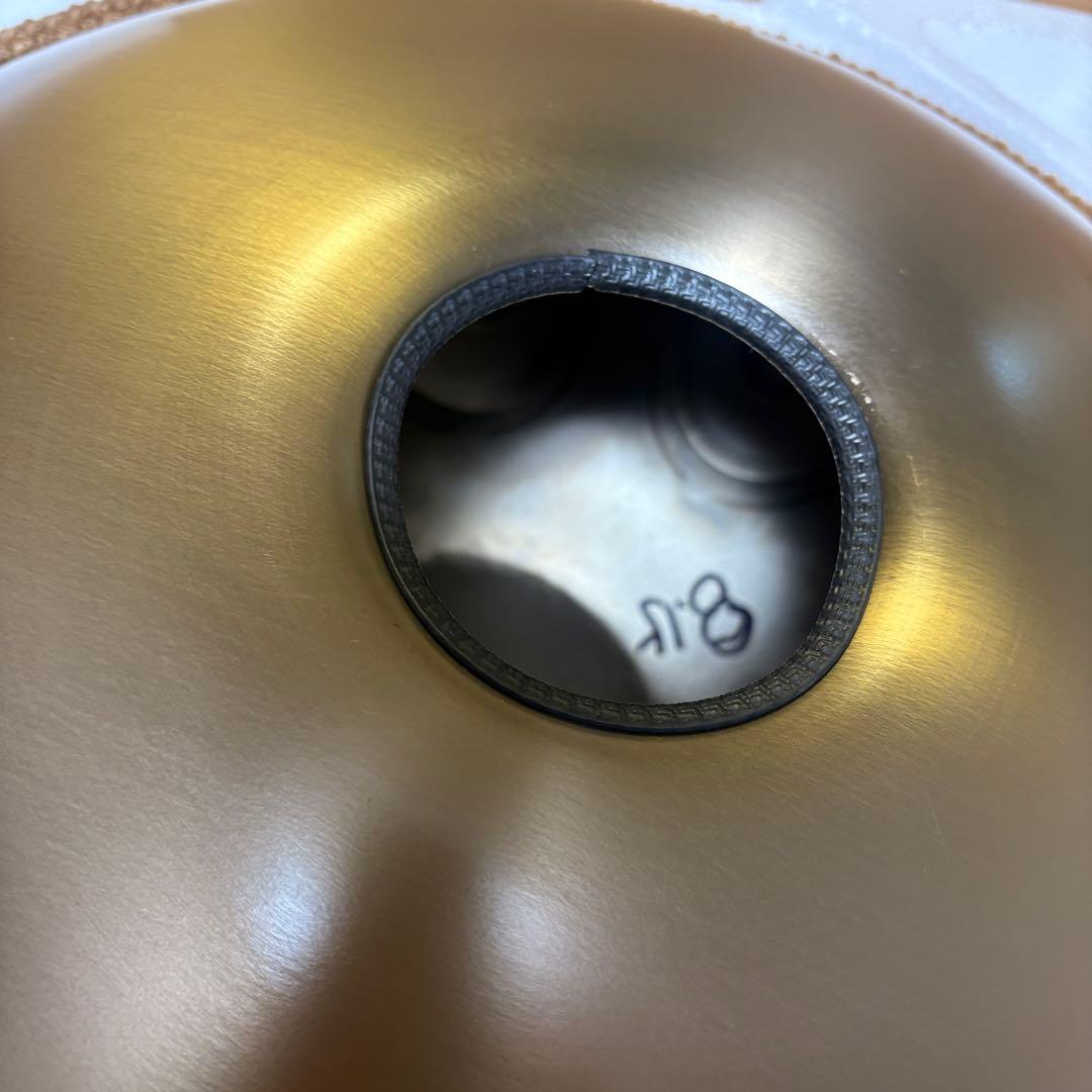 新品 ハンドパン 9音 Dマイナー スチール製 バッグ&スタンド付 55cm
