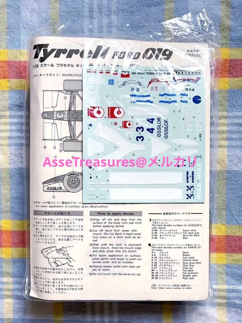 良状態 当時モノ WAVE/モデラーズ 1/24 ティレル・フォード 018