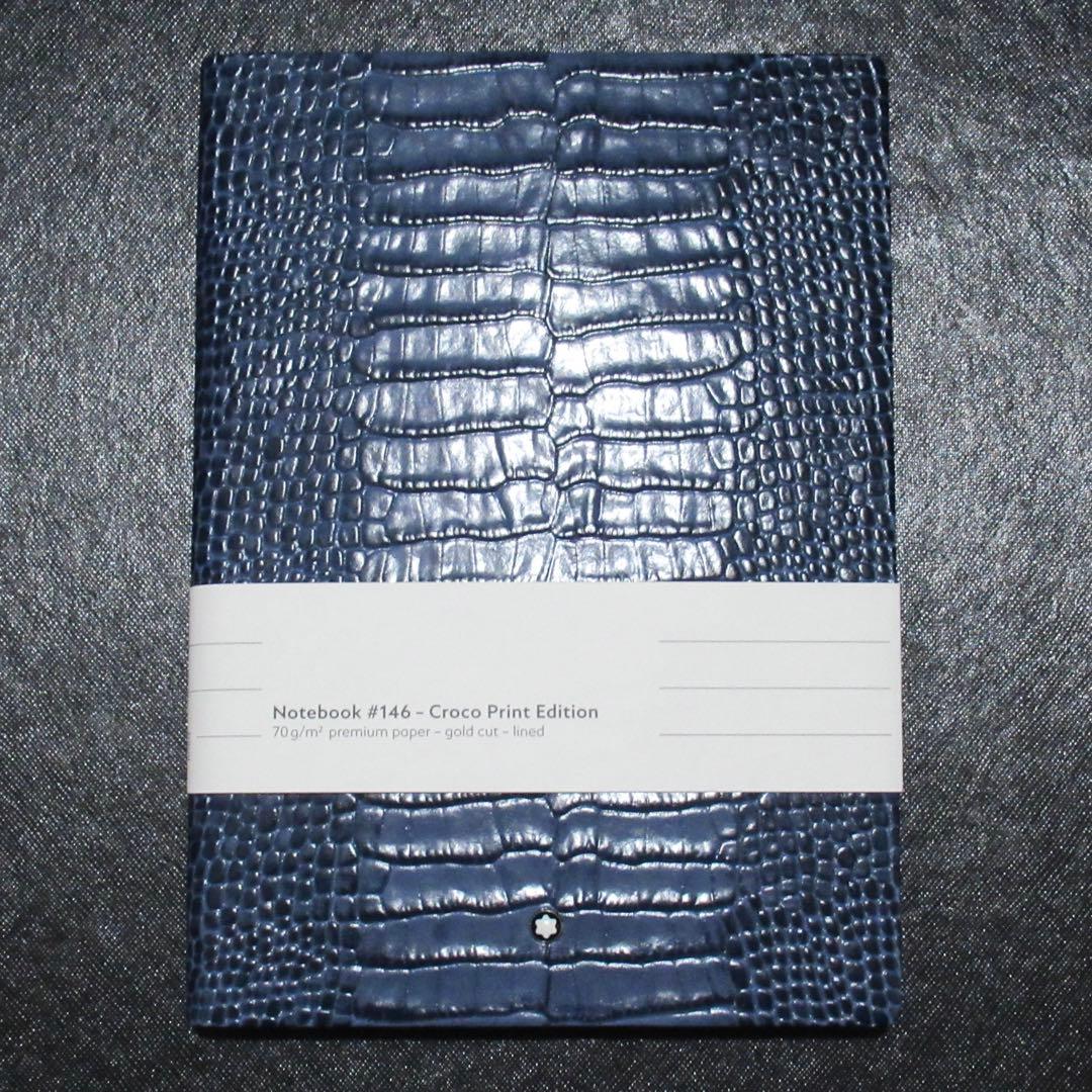 モンブラン ノート 146 クロコ ブルーバイオレット 118026