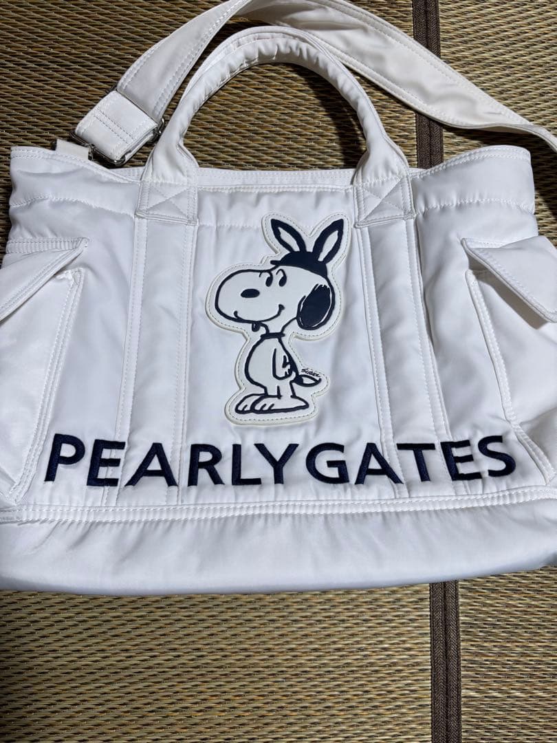 PEARLY GATES スヌーピー　トートバッグ　ロッカーバック　2way