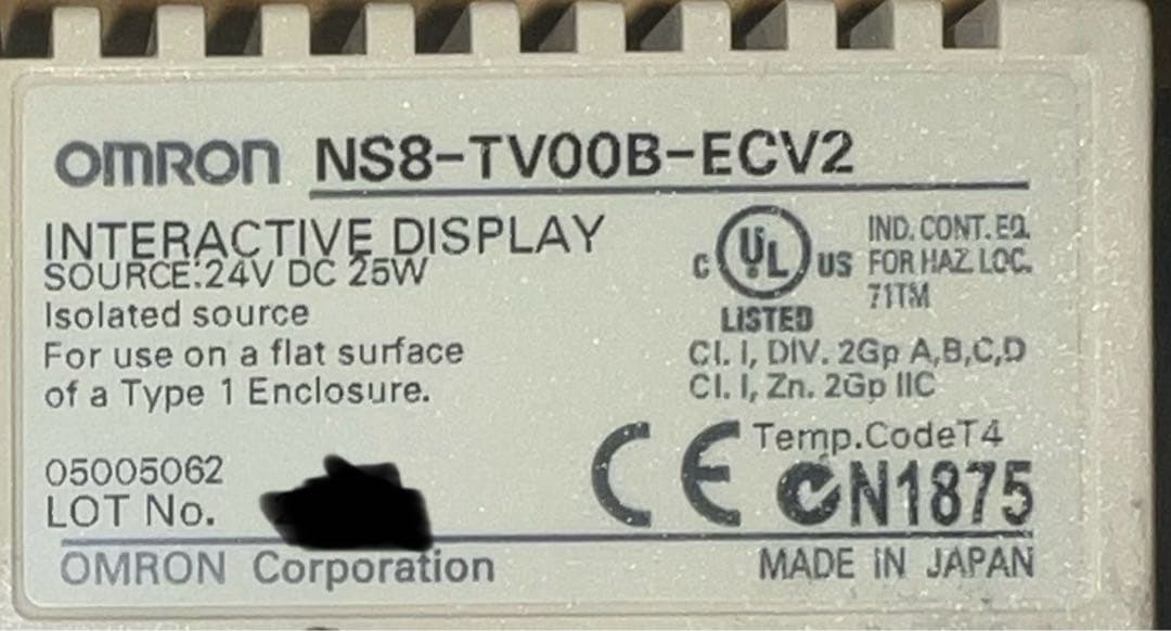 OMRON インタラクティブディスプレイ NS8-TV00B-ECV2