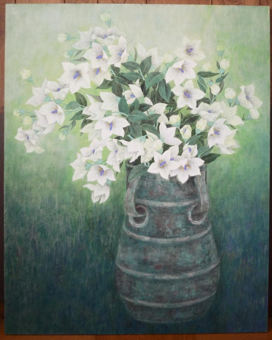 【作品名 「桔梗」 岩絵の具 日本画 】東山魁夷の流派