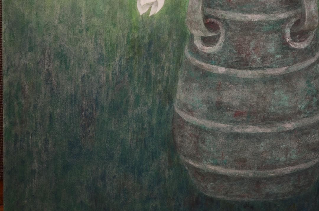 【作品名 「桔梗」 岩絵の具 日本画 】東山魁夷の流派