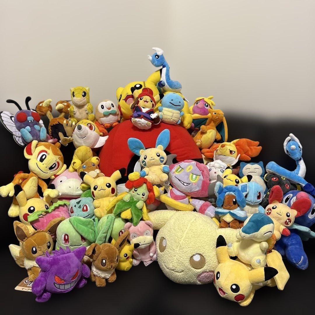 ポケセン　ぬいぐるみ　まとめ売り　全ポケモンセンター　レア多数　大量130サイズ