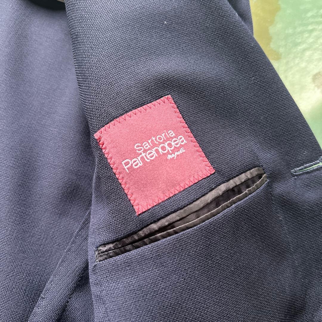 サルトリアパルテノペア　ホップサックネイビージャケット