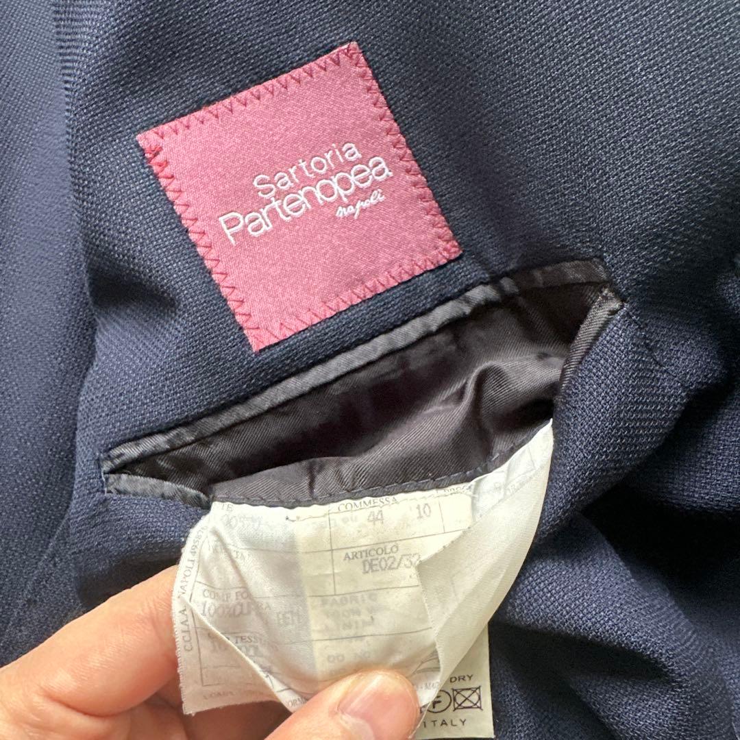 サルトリアパルテノペア　ホップサックネイビージャケット