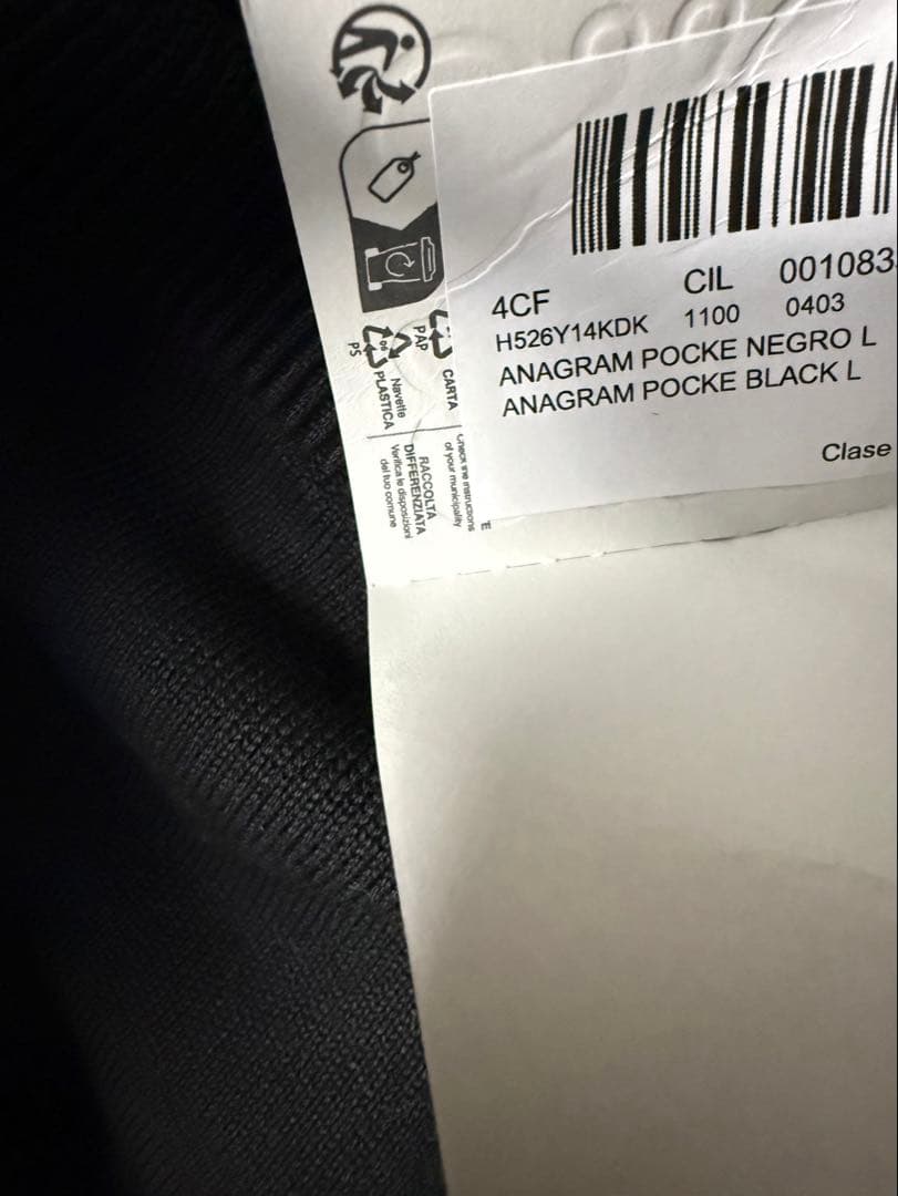 LOEWE ロエベ セーター　メンズ ニット L コットンアナグラム タグ付き