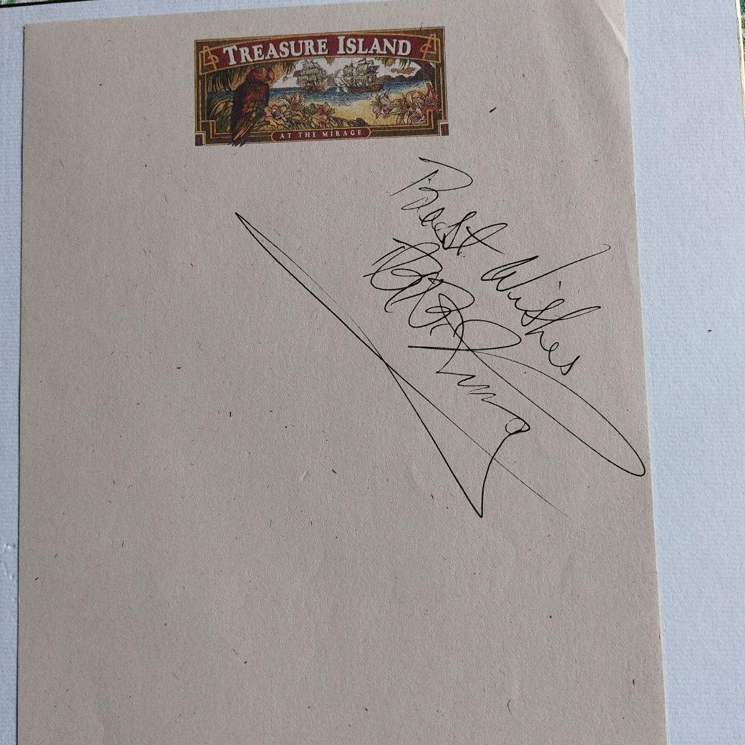 今は亡き伝説のブルースミュージシャンBBキングの自筆サイン色紙