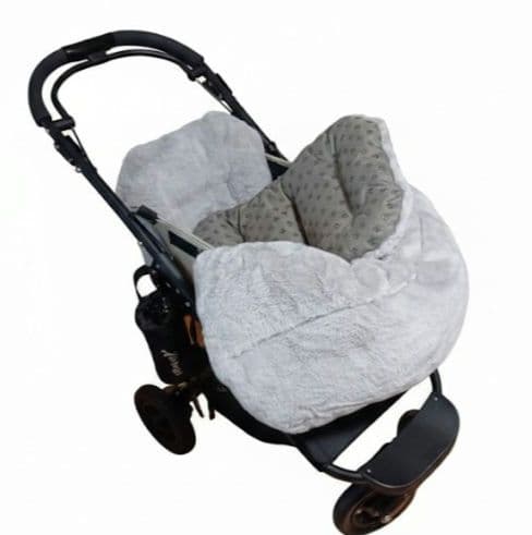 ❤３点セット❤ペットカートコンフォーター＆ライナー＆ピロー　ブルー✕ホワイト