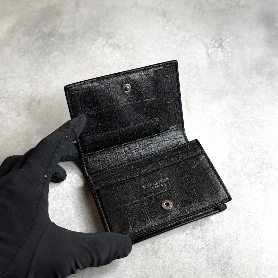 SAINT LAURENT サンローラン / カサンドラクロコカードホルダー