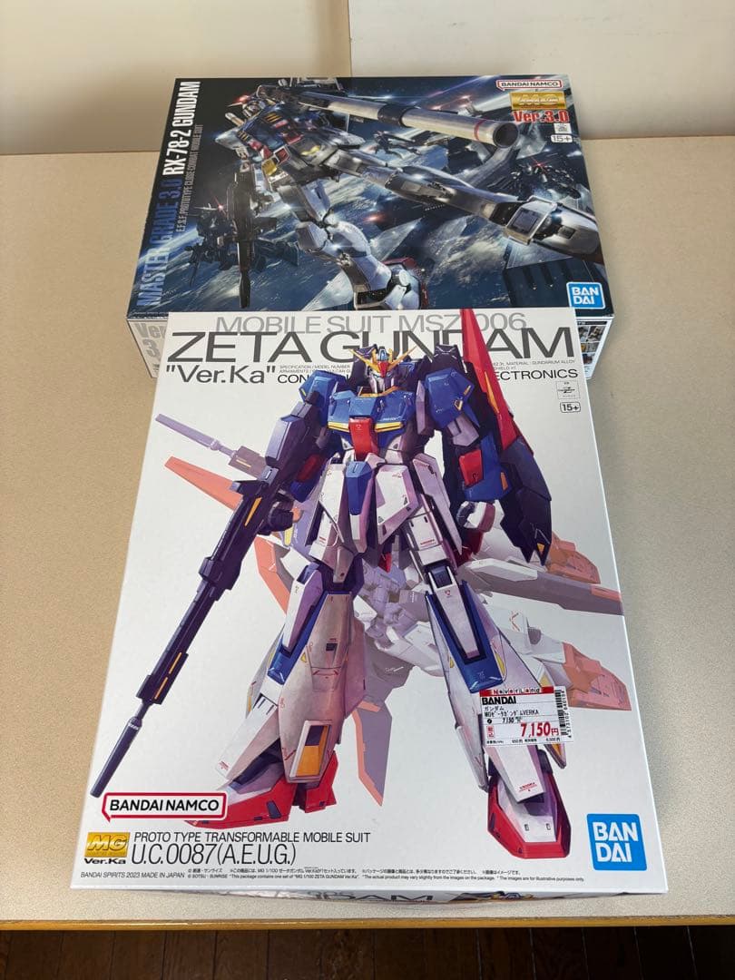 まとめ売りMG ZガンダムVer.Ka＆MGRX-78-2ガンダムVer.3.0
