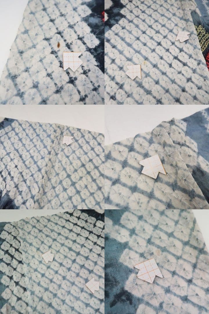 m1903＊有松鳴海絞り 夏着物 綿 手縫い仕立て 居敷当て付き 高級浴衣