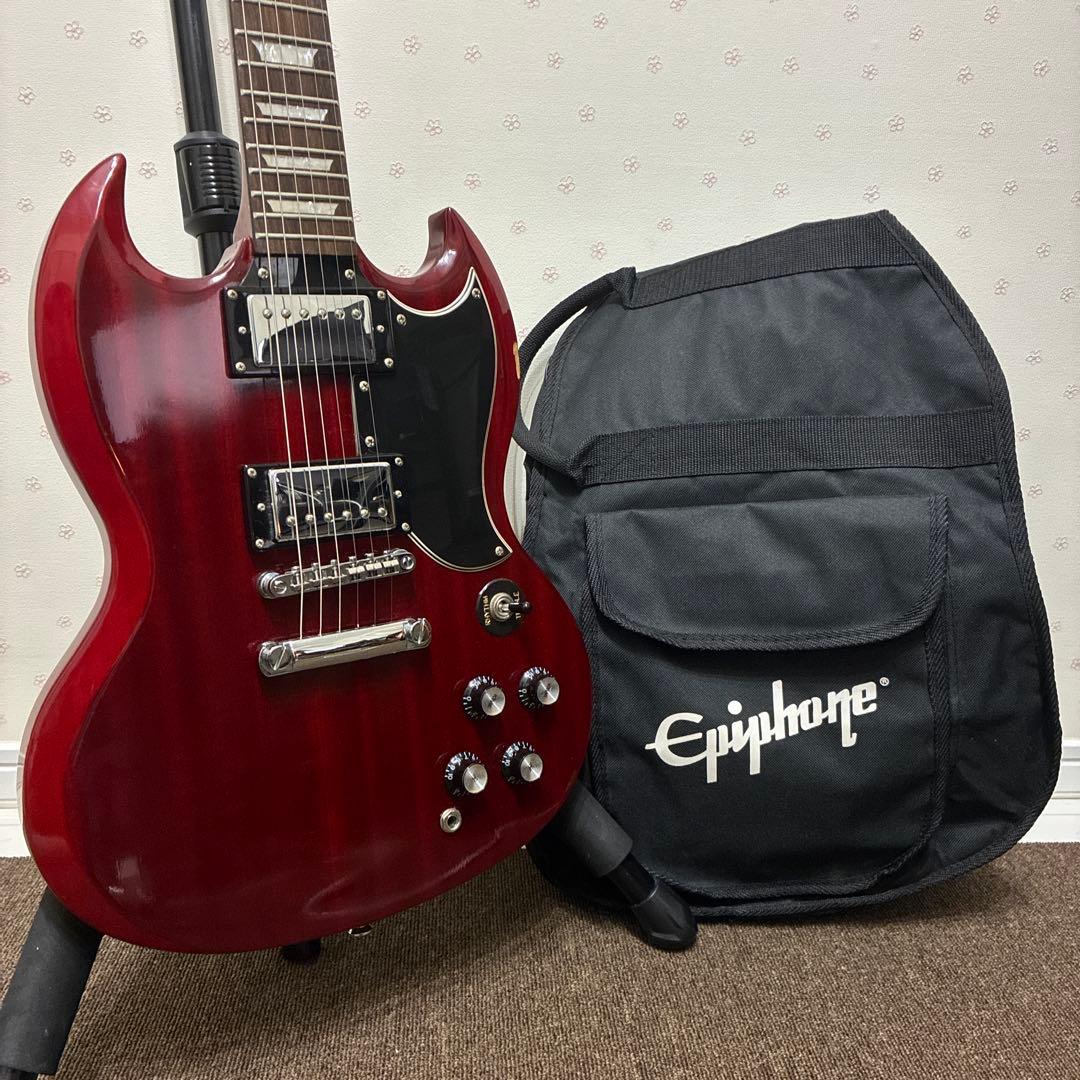 【ソフトケース付き】エピフォン　SG epiphone 赤　【2006年製】