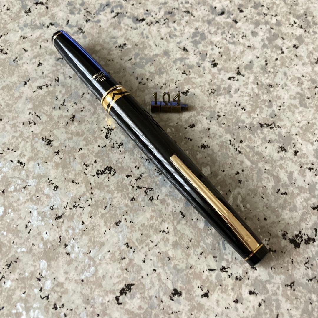 #104 オーバーホール済み 万年筆 PLATINUM プラチナ 18k