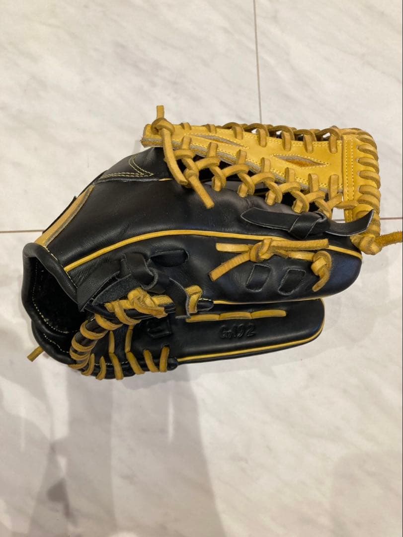 【tomo】グラブワークス　グローブ　 硬式　内野手用　ブラック×イエロー