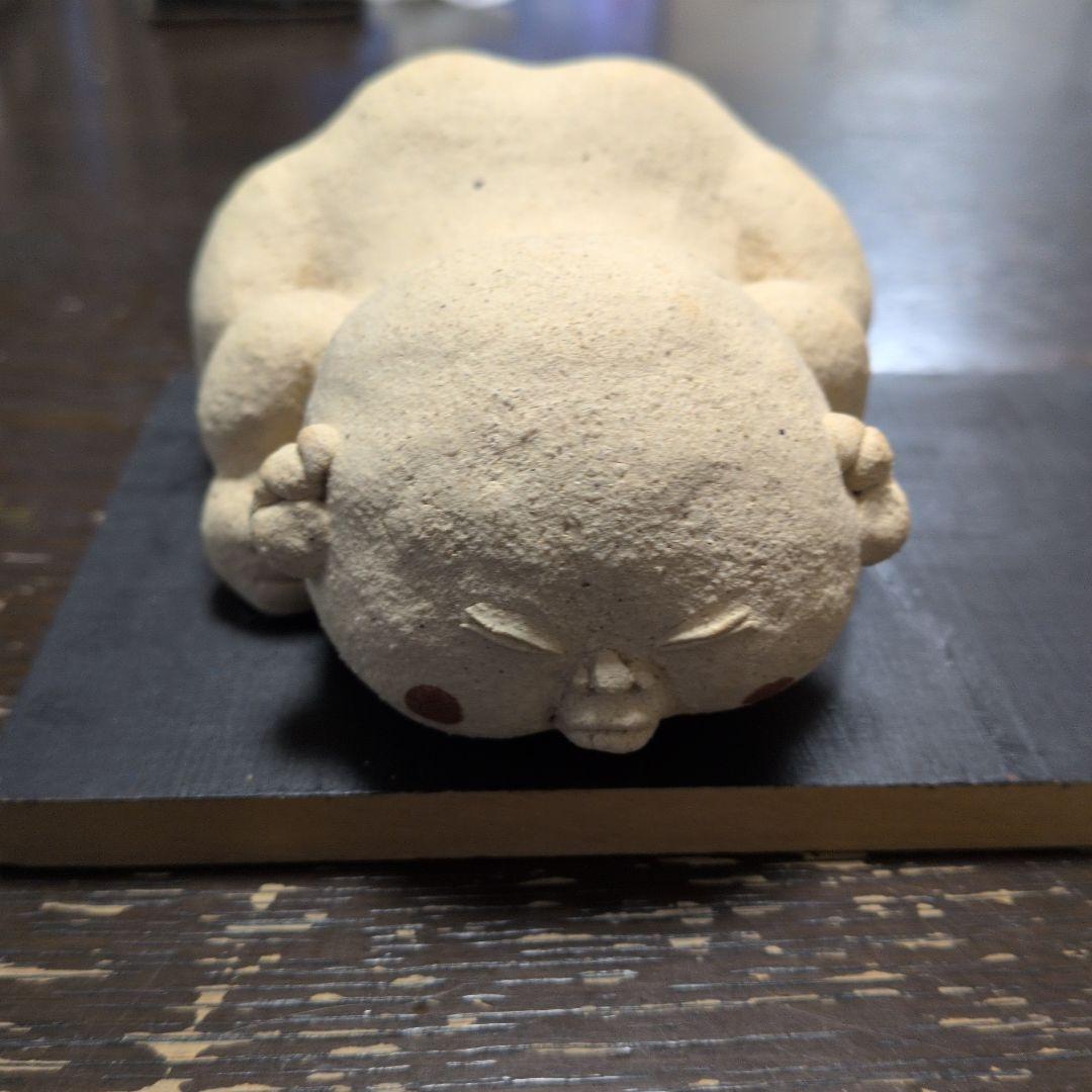 小林牧牛さんのお相撲さんの陶人形