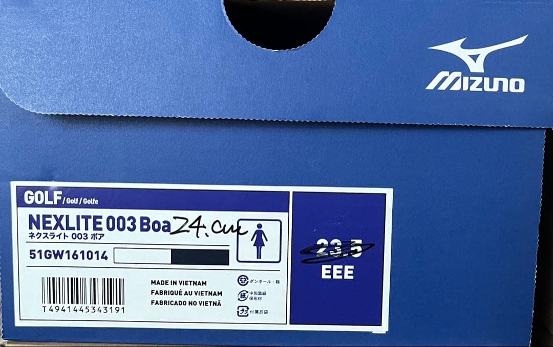 【新品】mizuno ミズノ レディース ゴルフシューズ スパイク 24cm