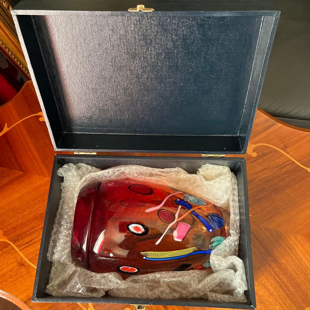 イタリア ムラノ トレーディング ベース 花器 オブジェ 元箱入